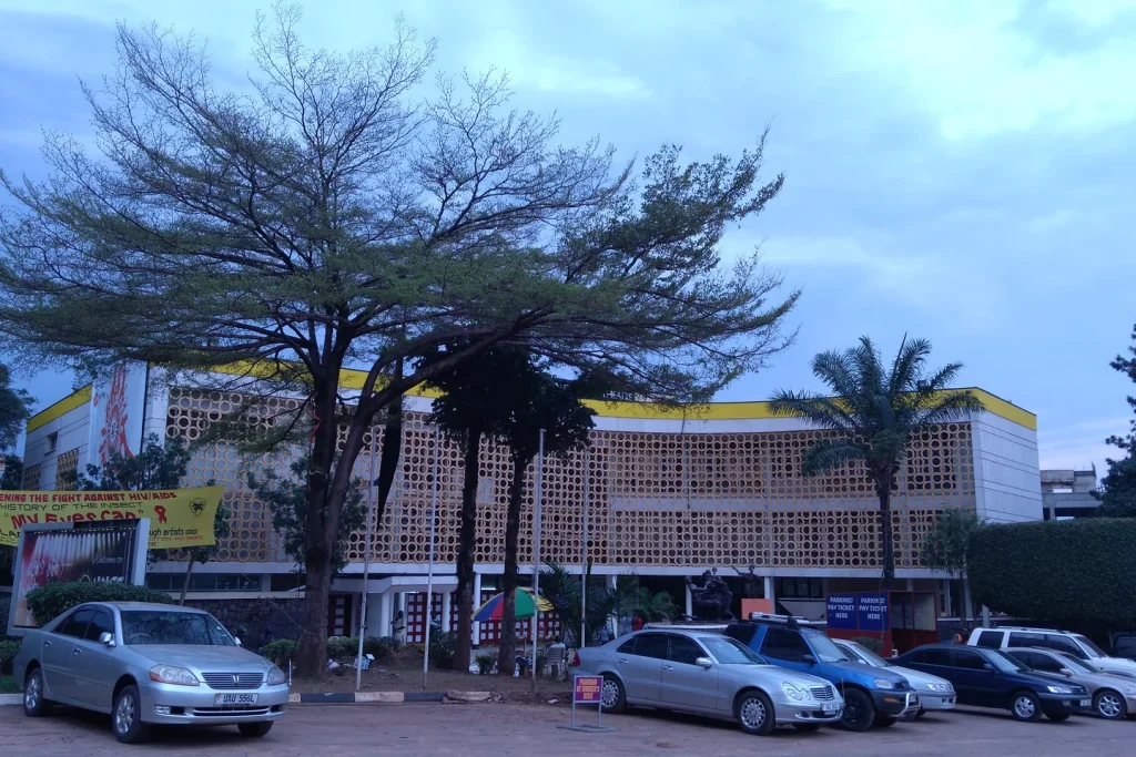 The exterior of Uganda National Theatre in Kampala, photographed in 2017